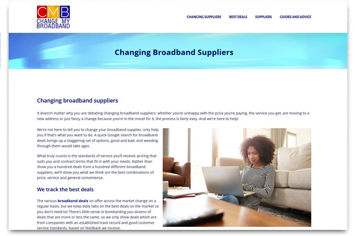 Change broadband supplier