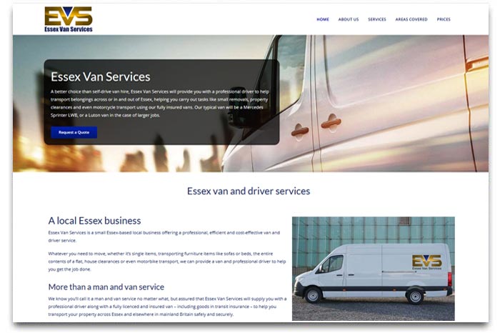 Van and driver services in Essex